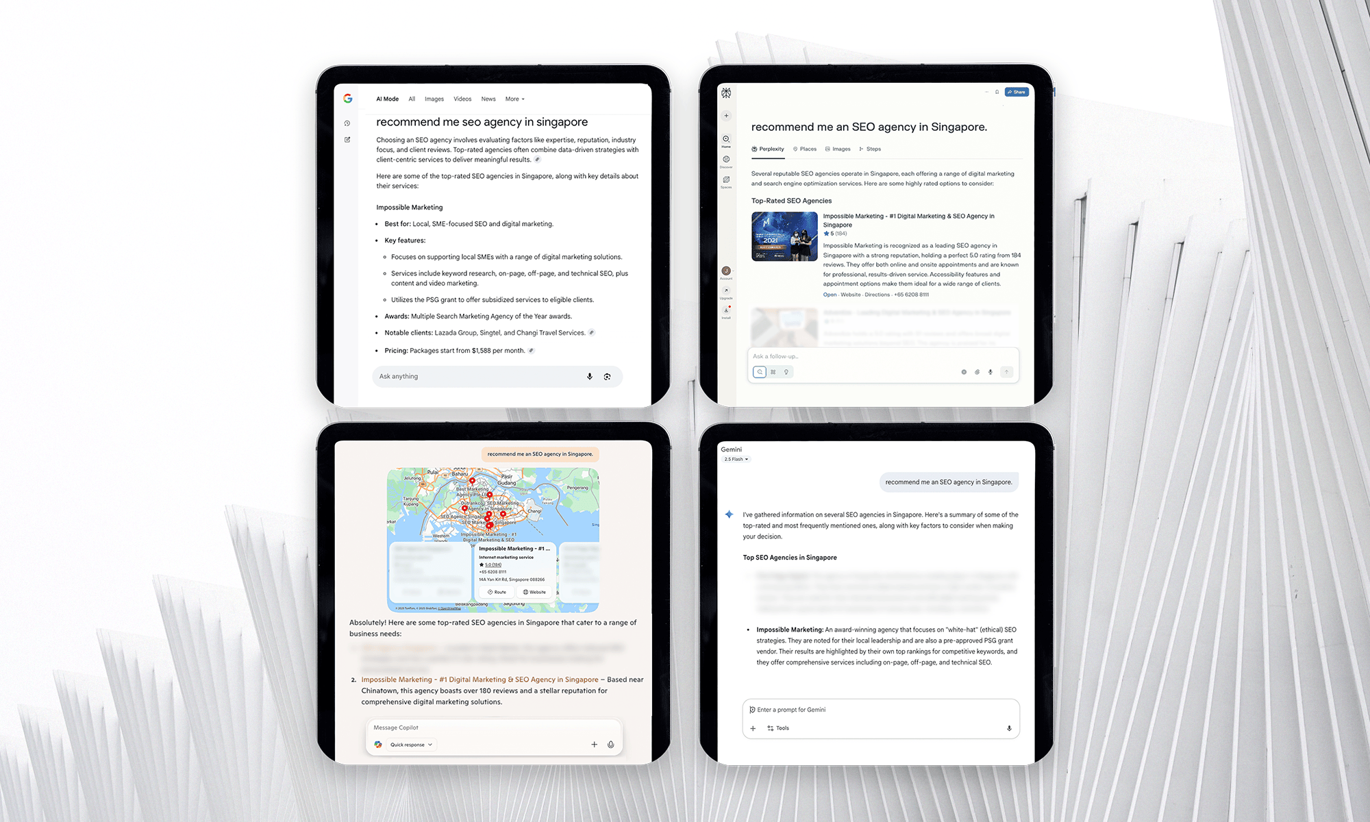 Featured Across AI-Powered Platforms​ With Our AI SEO Strategy